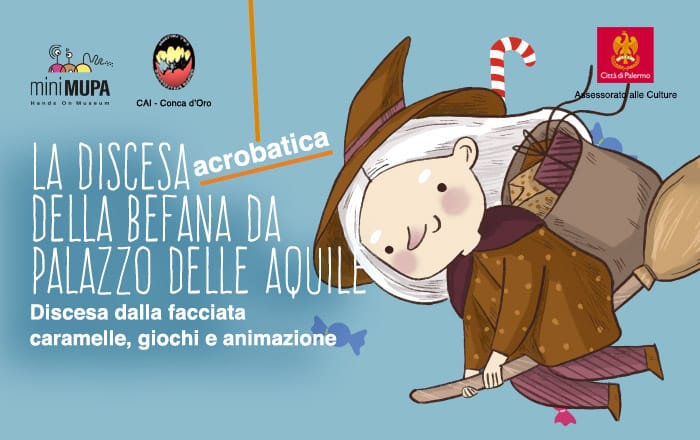 A Palermo il 6 gennaio la discesa acrobatica della Befana a Palazzo delle Aquile
