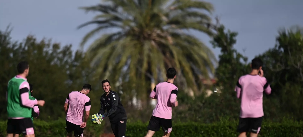 Palermo in allenamento a Boccadifalco, serie B 2022-2023