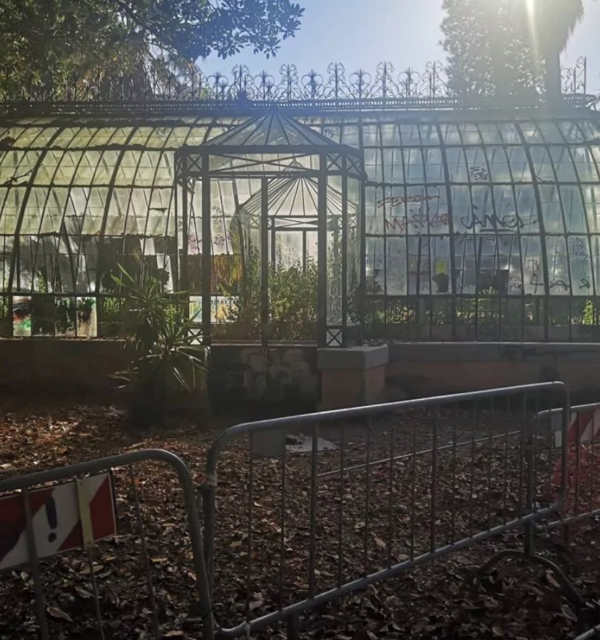 Parte il restauro della serra delle ninfee del Giardino Inglese di Palermo
