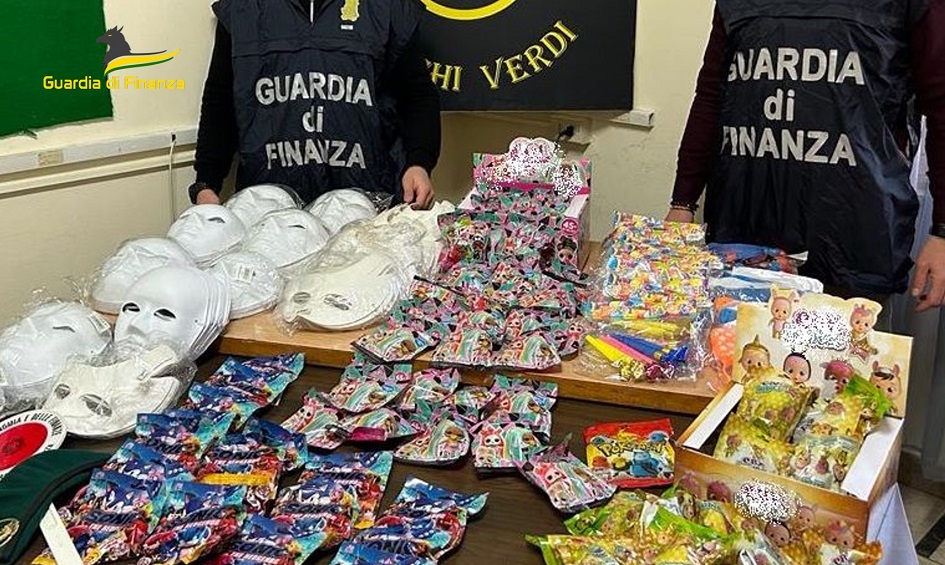 Più di 11 mila prodotti pericolosi sono stati sequestrati dalla guardia di finanza negli scaffali dei negozi nel Nisseno