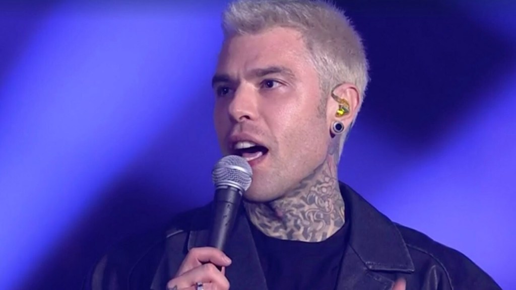 Fedez a Sanremo 2023.