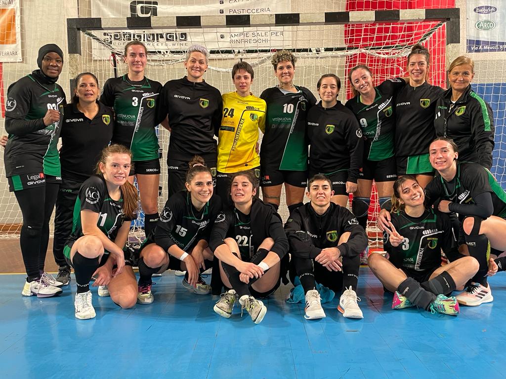 Handball Erice, formazione vittoriosa a Ferrara, serie A1 2022-2023