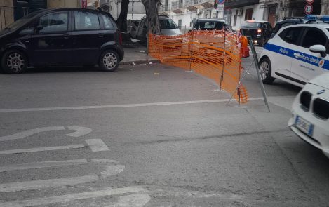Via Umberto Maddalena, Conigliera, chiusura lato Baida