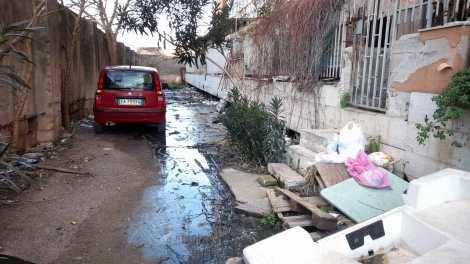 Via Tiro a Segno, problemi fognari