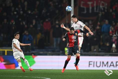 Palermo in azione a Genova, serie B 2022-2023
