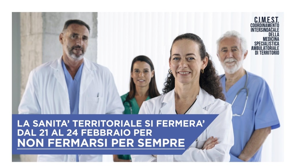 Sciopero delle strutture sanitarie convenzionate dal 21 al 24 febbraio