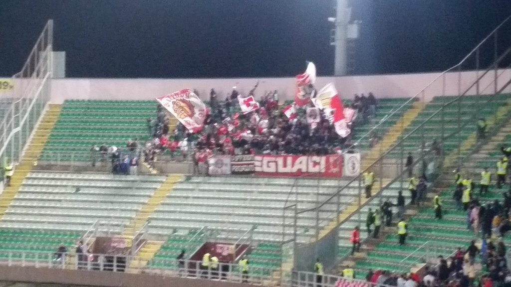 Palermo, settore ospiti stadio Renzo Berbara