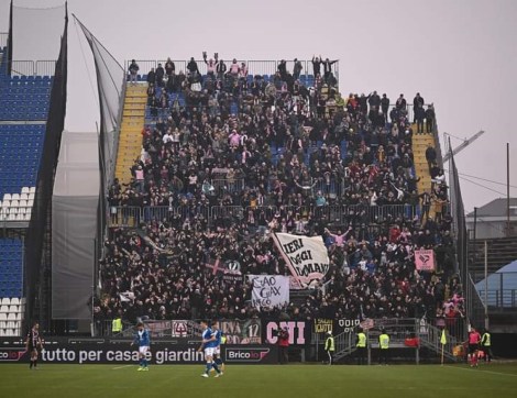 tifosi Palermo a Brescia