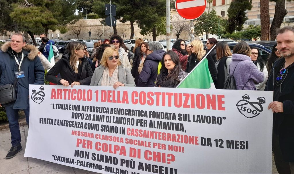 Protesta Palermo Almaviva Contact