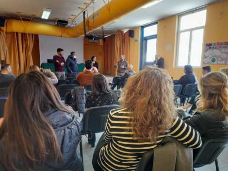 Assemblea lavoratori scuola Sciascia, Palermo 