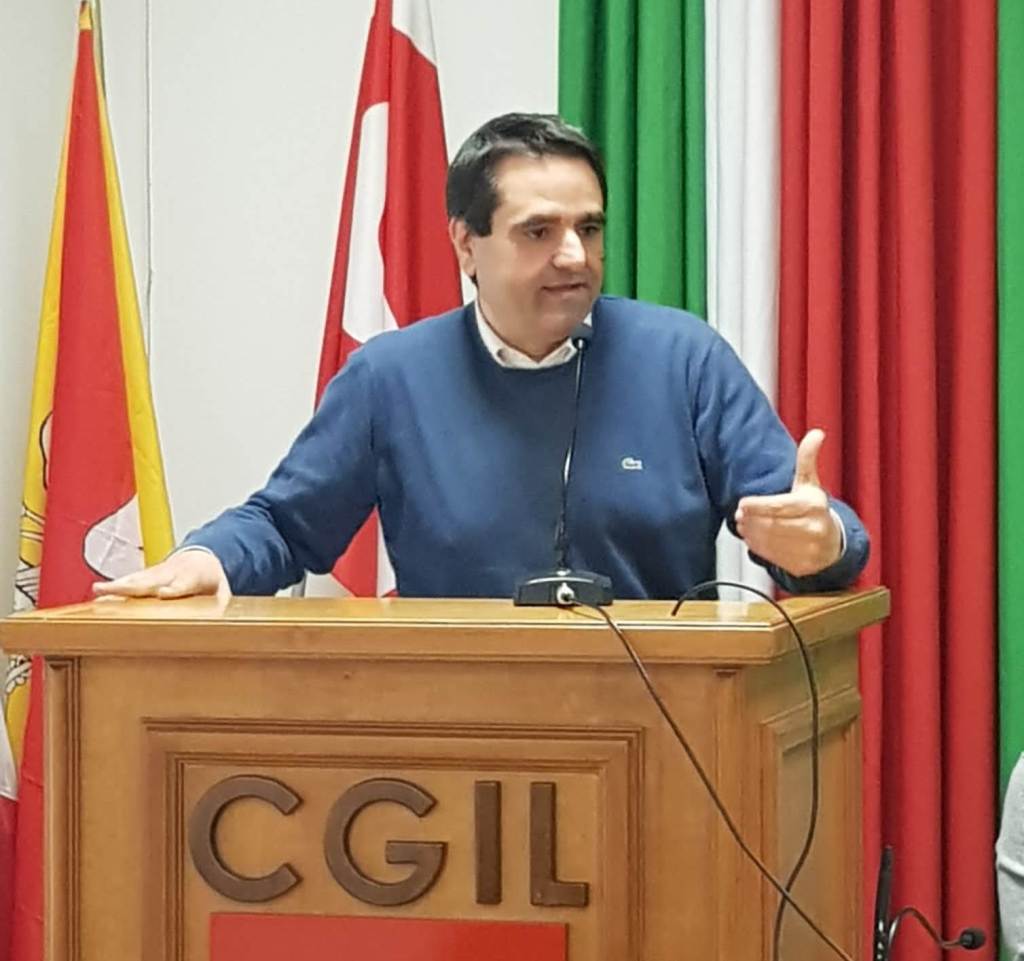 Alfio Mannino, segretario della Cgil Sicilia