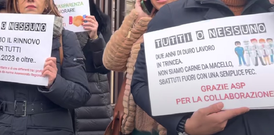 In Sicilia presto nuove proteste dei precari covid, non convince la posizione della Regione di aver prorogato solo alcuni contratti