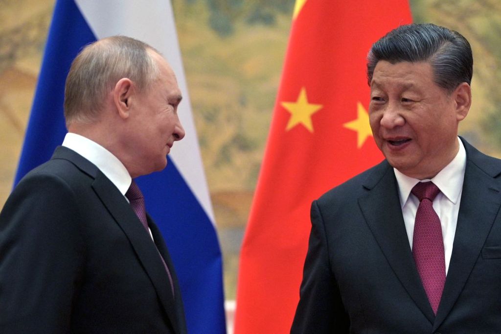 Vladimir Putin e Xi Jinping.