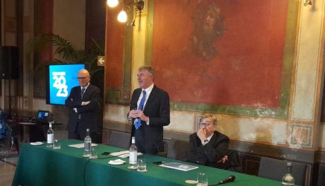 Conferenza stampa Gesap, Giardini del Massimo, Riggio, Burrafato, Chieppa