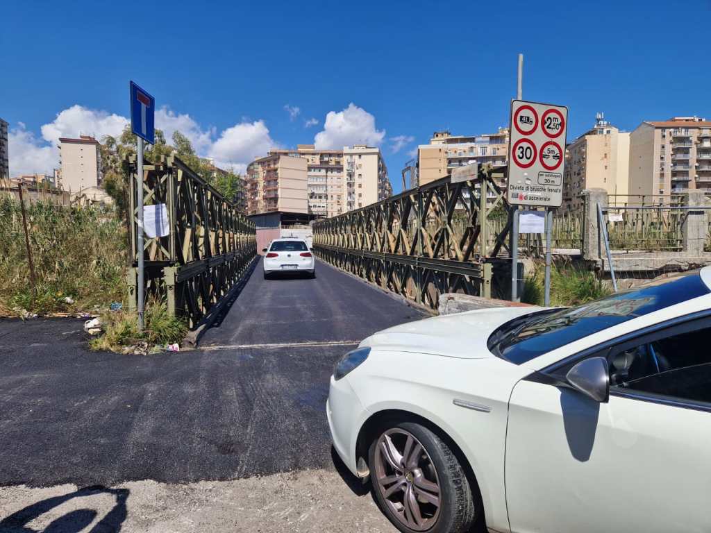 Riaperto il ponte Bailey, Palermo