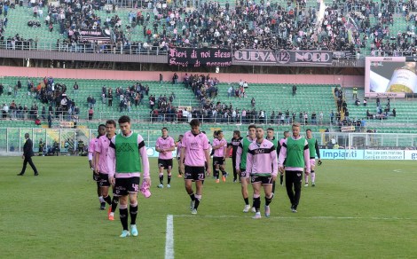 Palermo-Benevento, delusione rosanero a fine partita. Foto: Pasquale Ponente