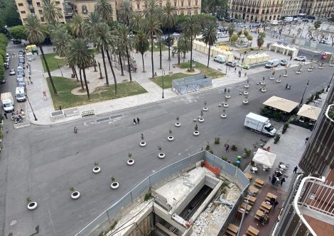 Arredo Urbano centro città dall'alto, Palermo