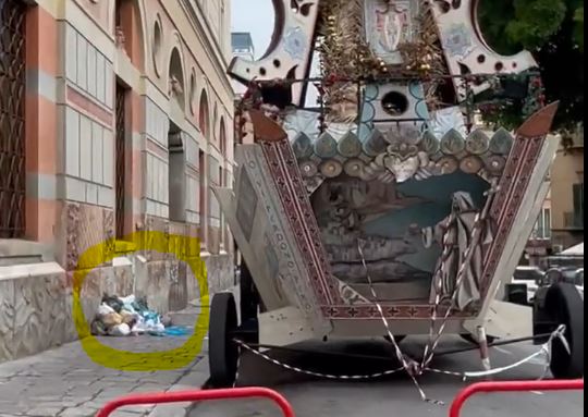Rifiuti Carro Santa Rosalia, Palermo