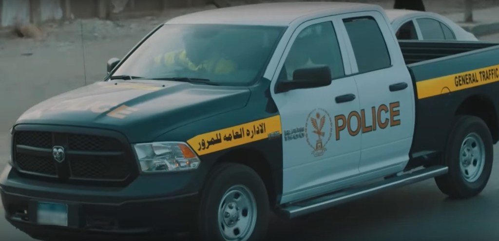 Auto della polizia egiziana.
