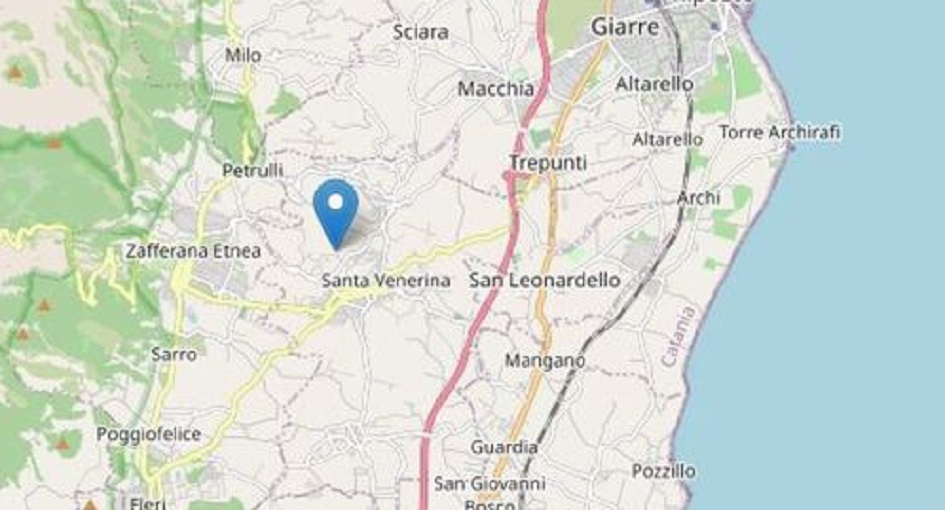 Torna a tremare la terra nel Catanese, scossa di terremoto avvertita nella zona di Santa Venerina a 4 chilometri di profondità