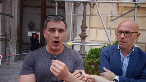 Calogero Guzzetta (Cgil) e Maurizio Terrani (Uil)