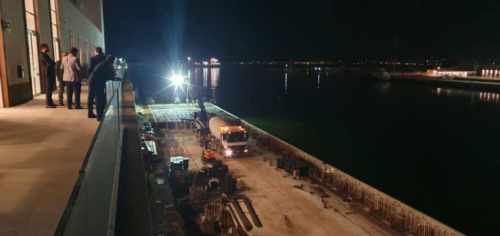 Lavori notturni al Porto di Palermo