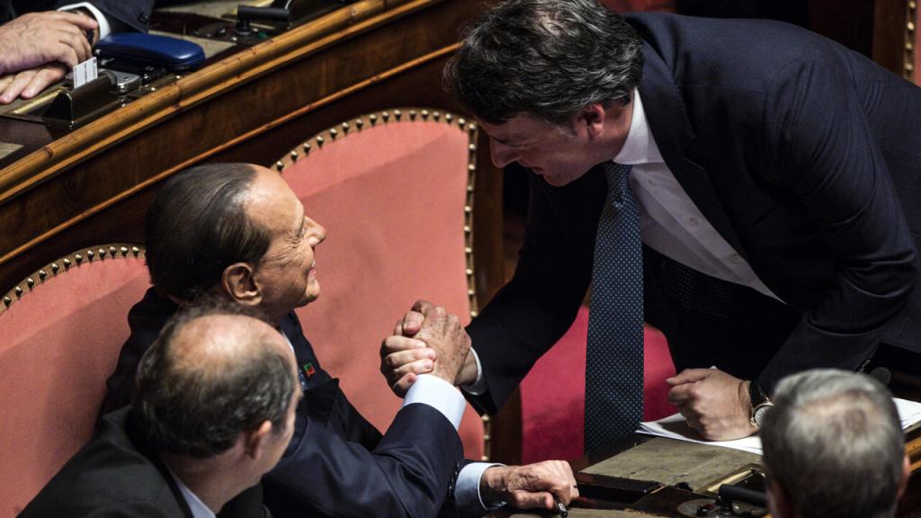 Silvio Berlusconi e Matteo Renzi.