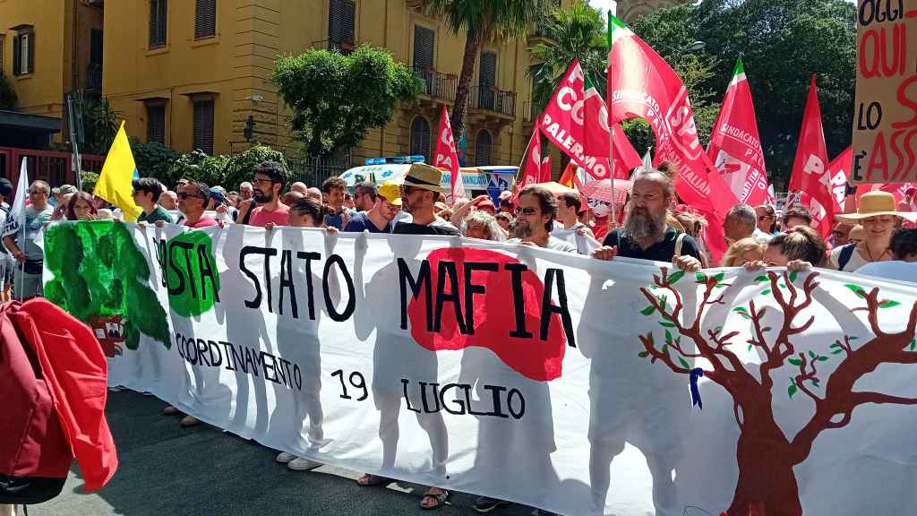 Manifestazione 19 luglio via D'Amelio, Palermo