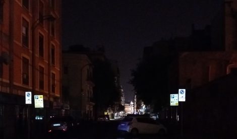 Strade centro Palermo buio