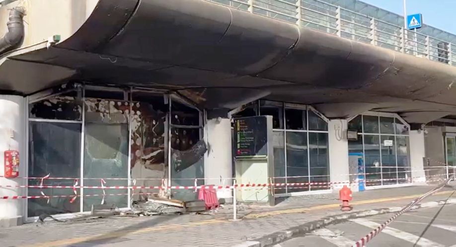 Incendio aeroporto catania