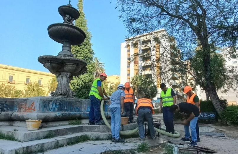 Coime in azione alla fontana della Ninfa