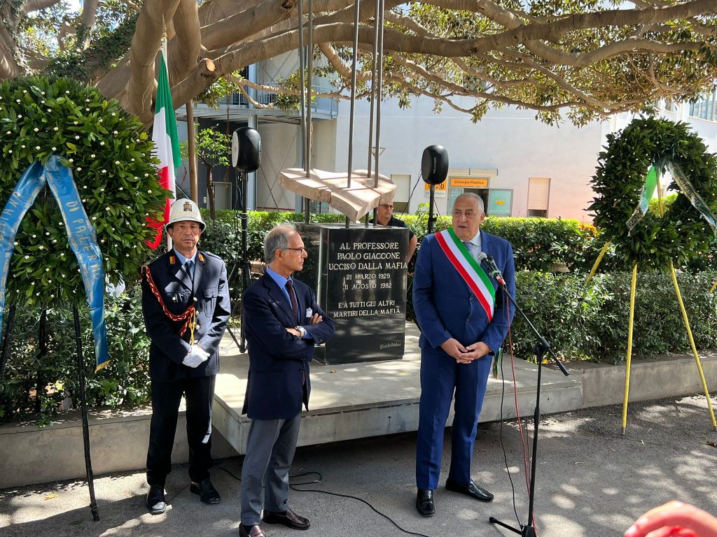 Roberto Lagalla alla commemorazione di Paolo Giaccone