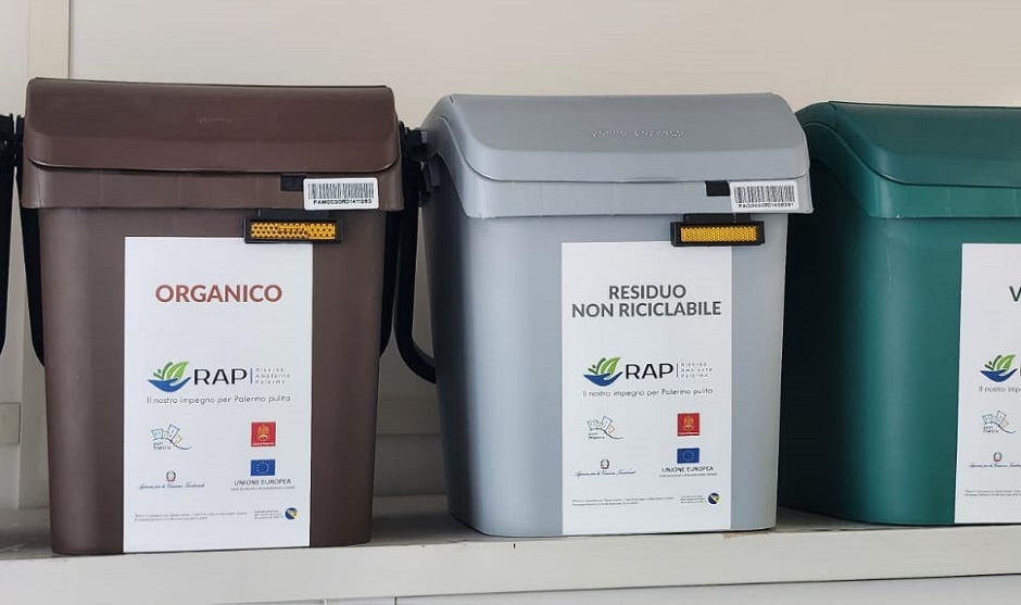 Già questa settimana parte la consegna del kit per la raccolta rifiuti differenziata porta a porta in tre quartieri palermitani