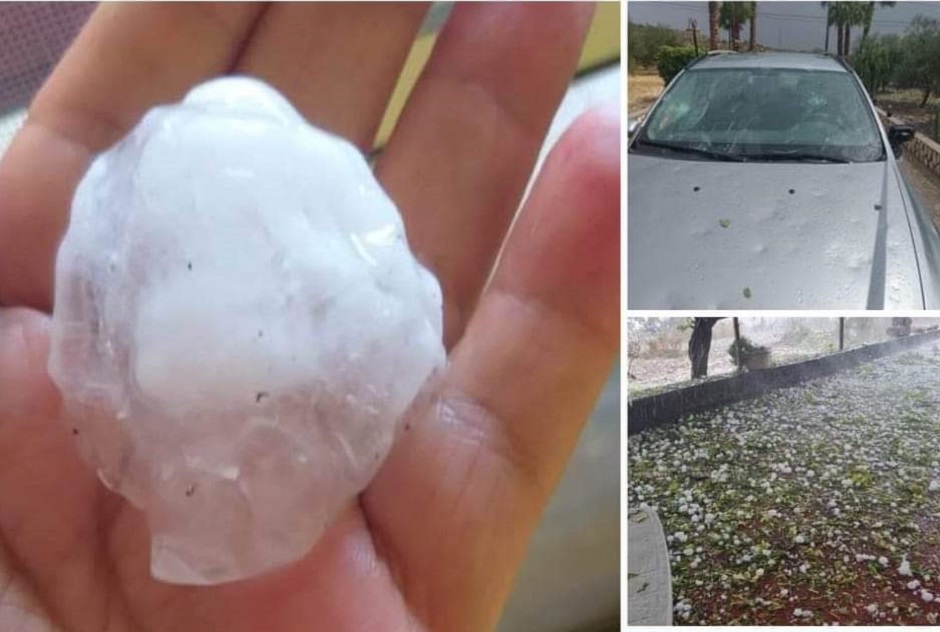 La grandine devasta parte del territorio agrigentino, chicchi di 7 centimetri di abbattono su auto e abitazioni