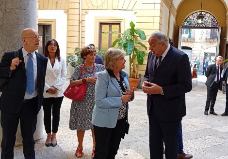 Visita commissario Ferreira a Palermo