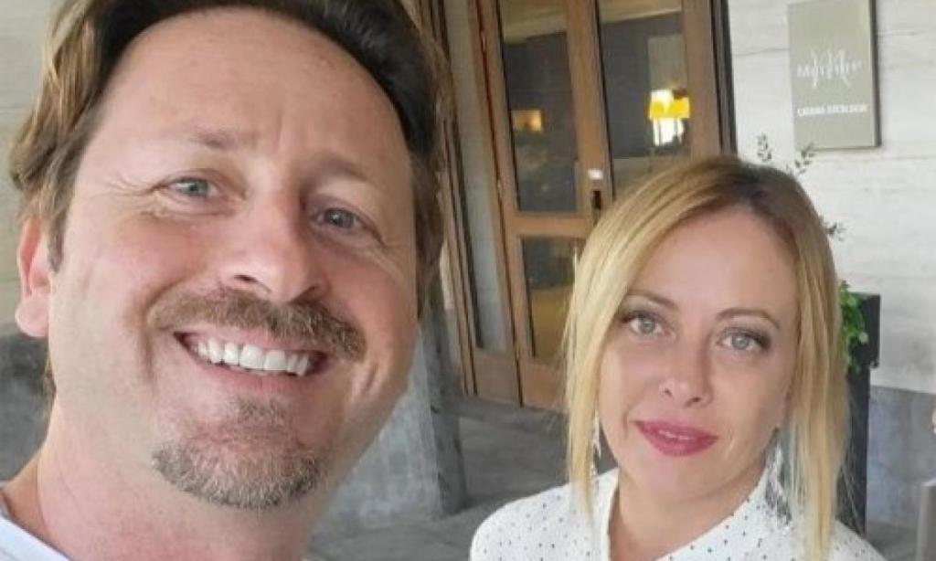 Manlio Messina e Giorgia Meloni.