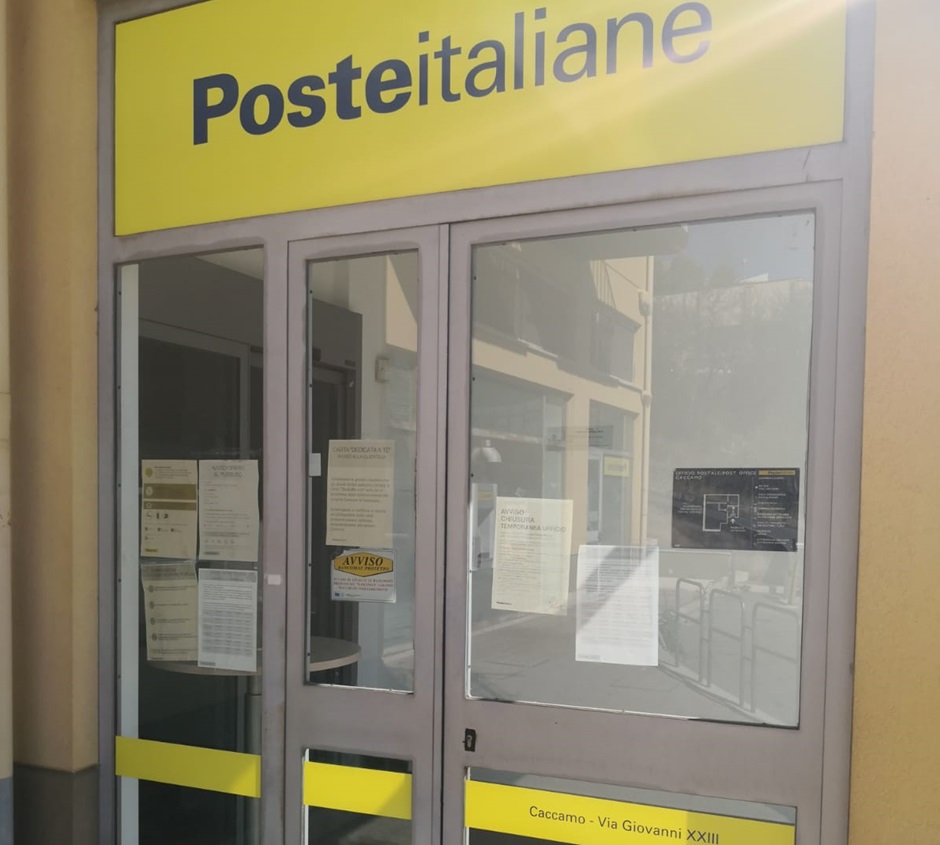 Amara sorpresa per i cittadini di Caccamo, questa mattina hanno trovato chiuso l’unico ufficio postale per un black out