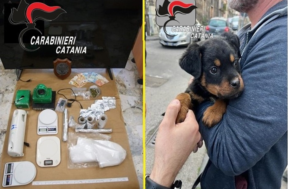 Arrestati 4 pusher a Catania, nella stessa casa scoperta qualche mese fa erano tornati ad allestire il market dello spaccio