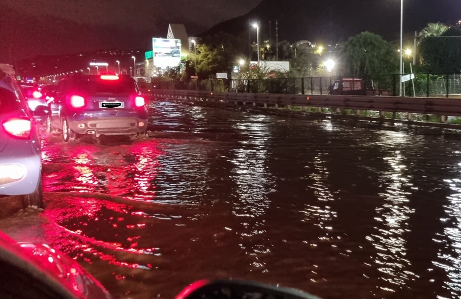 Palermo piogge sottopassi allagati 1-11-2023