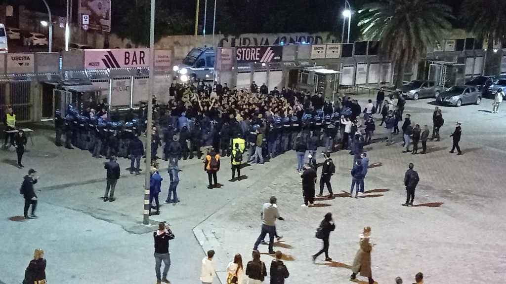 Contestazione tifosi Palermo-Cittadella
