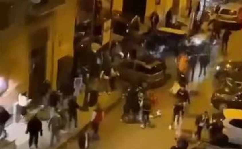 Rissa in via La Lumia - via Quintino Sella, Palermo