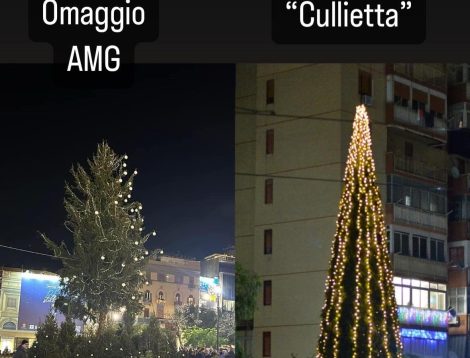 albero Natale Politeama vs albero Natale II Circoscrizione