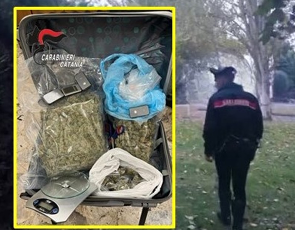 Arrestati a Catania due spacciatori in un parco pubblico, aspettavano iclienti ed invece ad attenderli c’erano i carabinieri