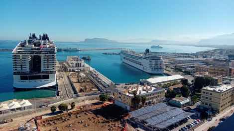 Waterfront, porto di Palermo visto dall'alto. Foto di Pietro Minardi