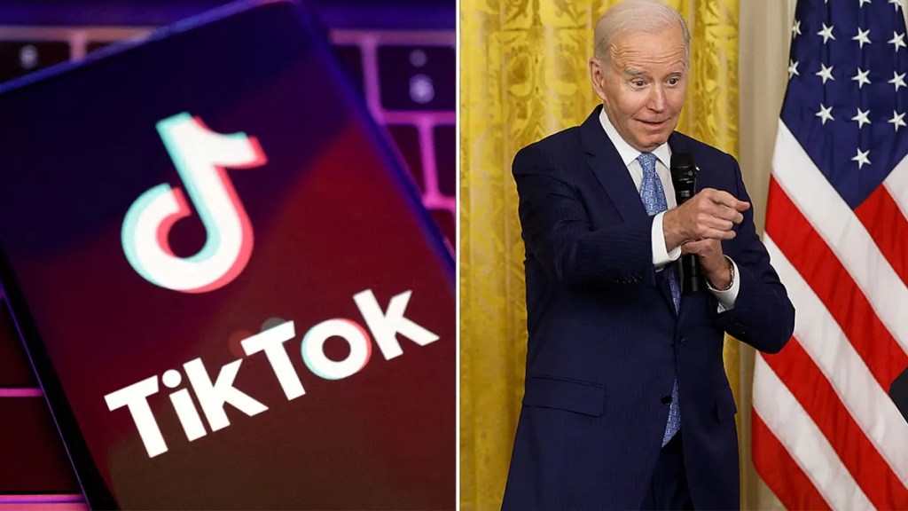 Tik Tok e Joe Biden, presidente degli USA.