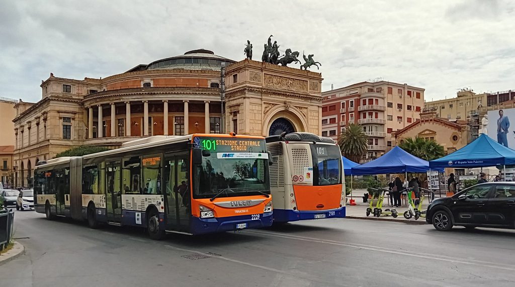 Linea 101 piazza Ruggero Settimo, Politeama, Amat Palermo