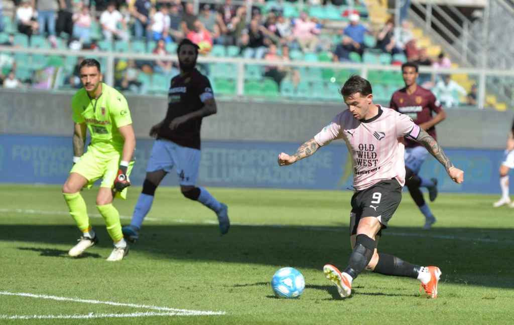 Palermo-Reggiana, Serie B 2023-2024, Brunori gol. Foto Pasquale Ponente