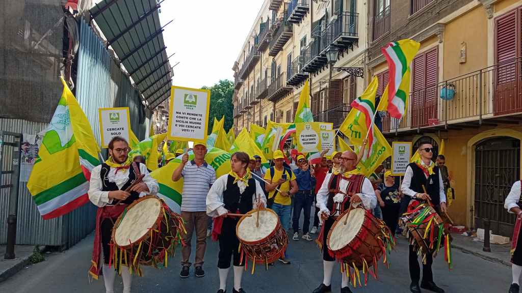Protesta agricoltori siciliani a Palermo, Coldiretti