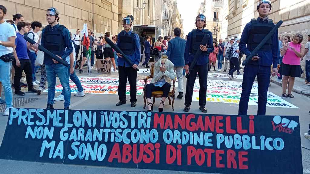 Strage 23 maggio, immagini controcorteo