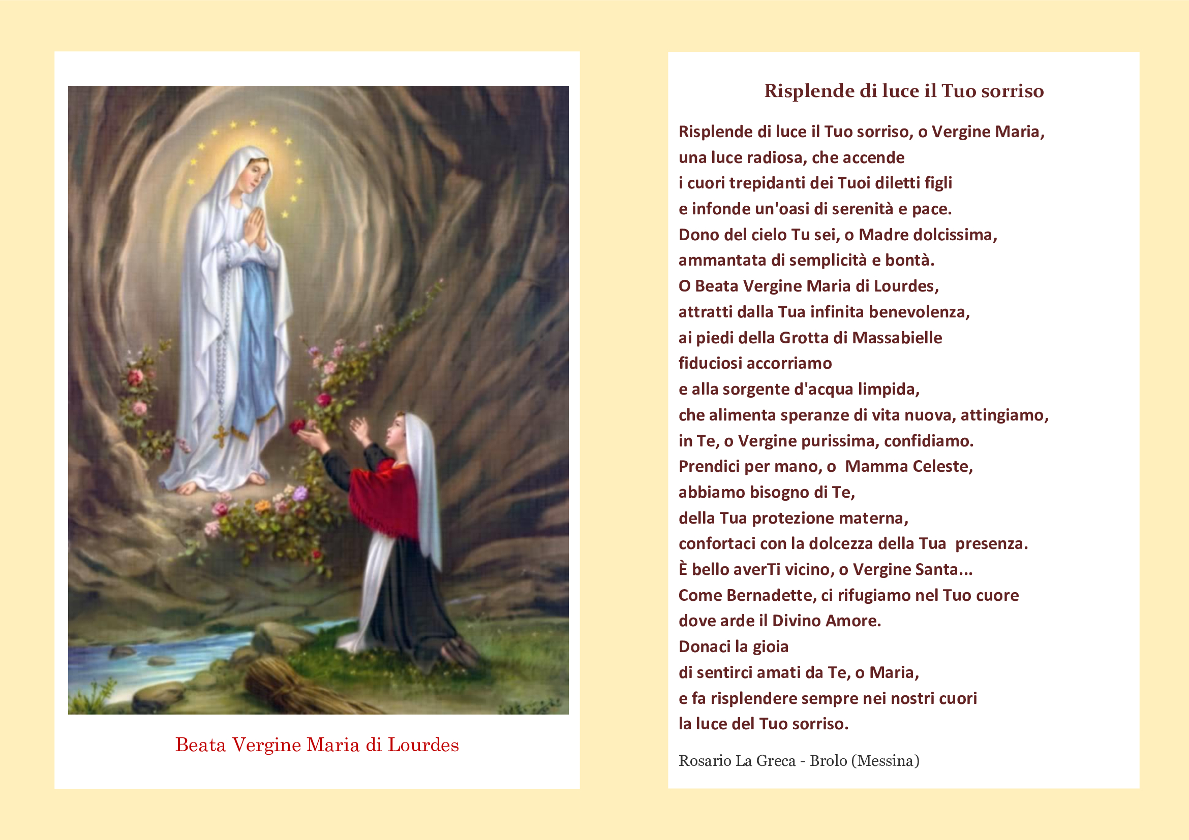 11 Febbraio, festa della Beata Vergine Maria di Lourdes - BlogSicilia